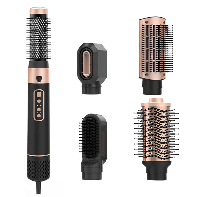 1000W 5 σε 1 Πολλαπλές στεγνωτήρες μαλλιών Styler με Hot Air Brush Επαγγελματικό Salon Curler Straightener εργαλεία