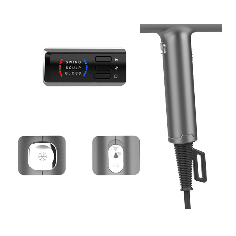 110000 RPM Σκουπίδι μαλλιών 1400W/1600W Αρνητικό ιόν με συγκεντρωτήρα Επαγγελματικά στεγνωτήρια μαλλιών BLDC κινητήρας