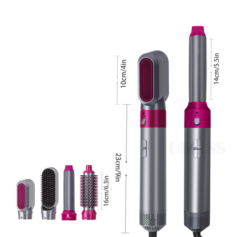 Αρνητικό ιόν Air Wrap Αυτοματοποιημένο Curling Hair Styling Hot Air Brush 5 σε 1 Πολυλειτουργία