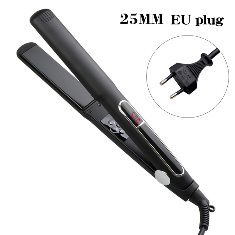 65W MCH 2 σε 1 Διευθέτης μαλλιών LCD οθόνη επίπεδη σίδηρο πολυλειτουργικό μαλλί curler με 3 μεγέθη πίνακα