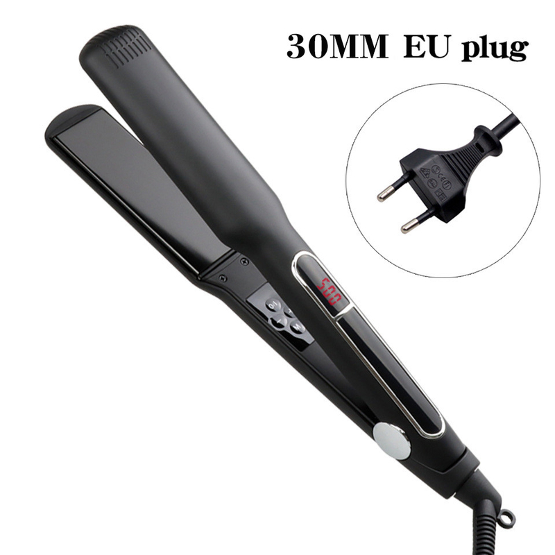 65W MCH 2 σε 1 Διευθέτης μαλλιών LCD οθόνη επίπεδη σίδηρο πολυλειτουργικό μαλλί curler με 3 μεγέθη πίνακα