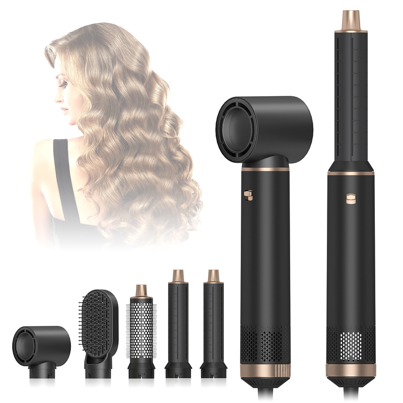 5 σε 1 Ηλεκτρικό Εργαλείο Hair Styler Custom Logo LED Πολυλειτουργικό Εργαλείο Curler μαλλιών με ισχύ 1000W και μήκος καλωδίου 1,8m