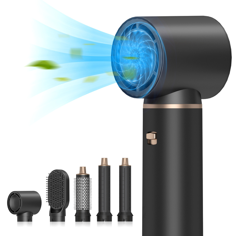 5 σε 1 Ηλεκτρικό Εργαλείο Hair Styler Custom Logo LED Πολυλειτουργικό Εργαλείο Curler μαλλιών με ισχύ 1000W και μήκος καλωδίου 1,8m