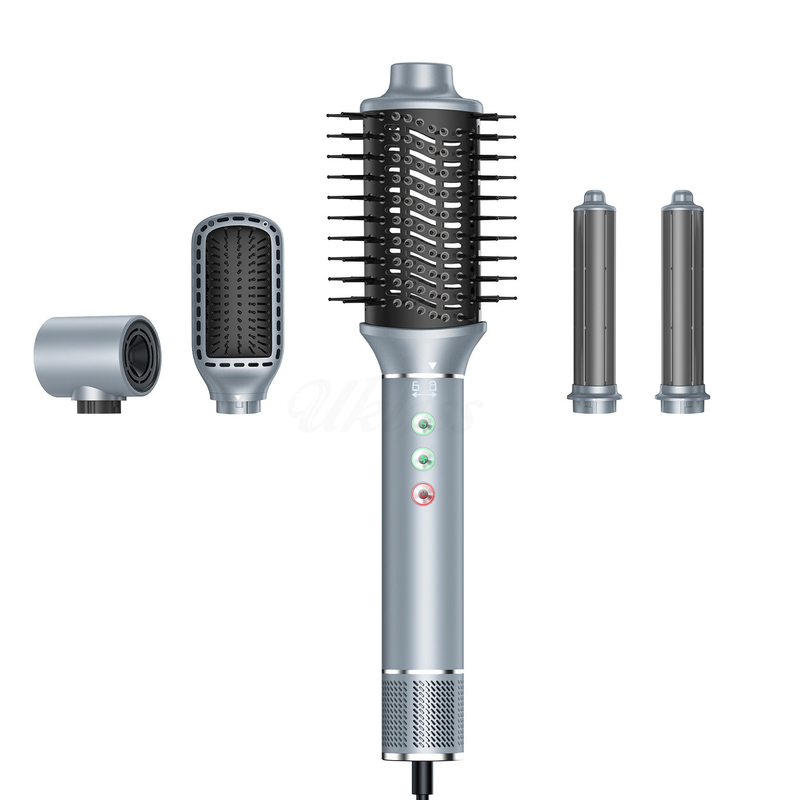 5 σε 1 Ζεστό αερό βούρτσα Μεγάλη ταχύτητα Brushless κινητήρα αυτόματη κάλυψη στεγνωτήρα μαλλιών Σετ αρνητικά ιόντα Αεροπορία Αλουμινίου Shell
