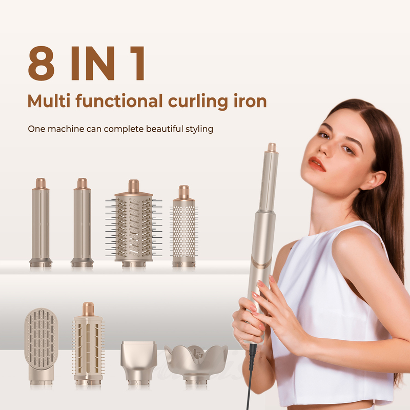 Ψυχρό 4 Gear 8 σε 1 Hair Styler 110 000 RPM ταχύτητα αρνητικό ιόνιο στεγνωτήρα μαλλιών αυτόματο κάλυψη σίδηρο Volumizer Straightener